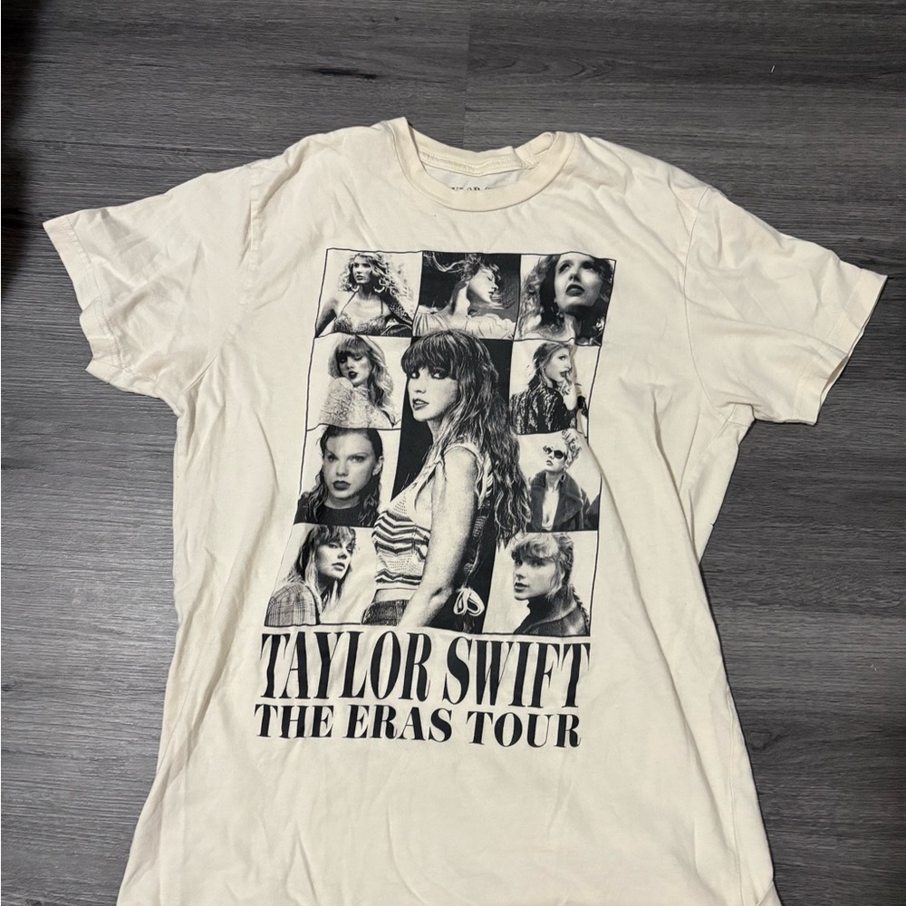 Taylor Swift Cream Graphic Tee - The Eras Tour